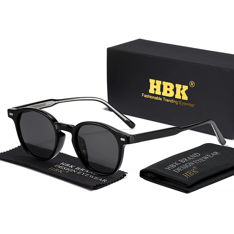 HBK Klassische einfache lässige runde TR-Rahmen polarisierte Sonnenbrille Männer Frauen Outdoor Party Urlaub Reisen Fahren Dekore Foto Requisiten – Detail 9