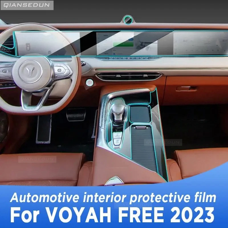 

Automotive Interior Protective Film for VOYAH FREE 2023 Gearbox Panel Navigation Screen Anti-Scratch Transparent Accessories