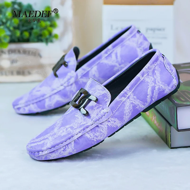 

MAEDEF Men Loafers Shoes Luxury Brand Fashion Slip on Formal Male Loafers Men Moccasins Italian Men's Driving Walking Shoes