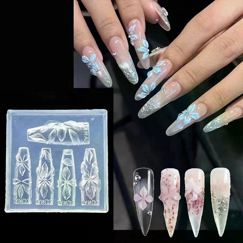 3D Flowers Nail Mold DIY Silic - Resin Art Templates Free review and price