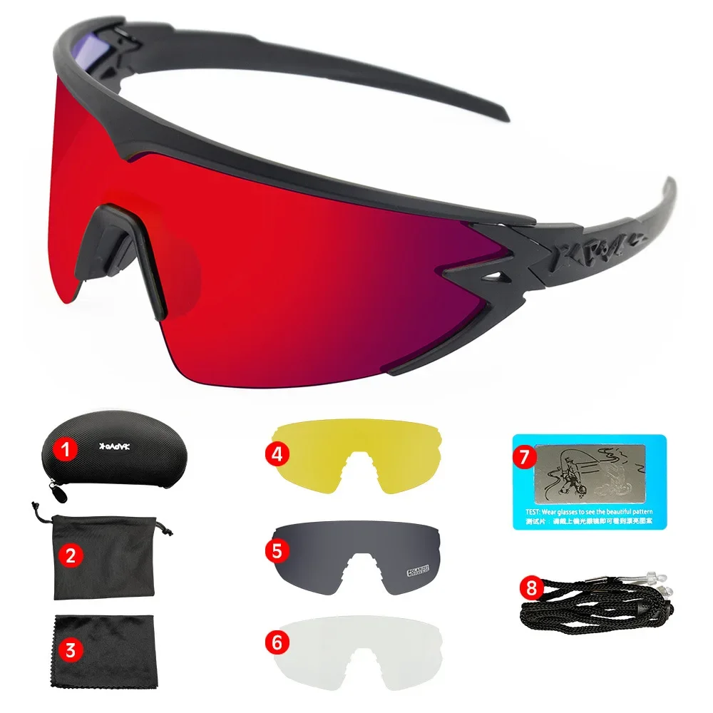 Cycling glasses kapvoe outdoor polarized sunglasses running sunglasses fashion windproof sports glasses