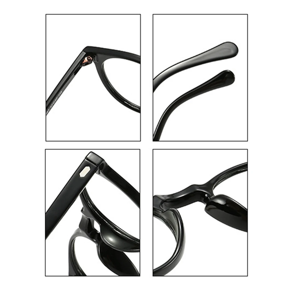 VIVIBEE Square Classic Blue Light Blocking Glasses Men Photochromic  Computer Anti Ray Filter Color Change Male Eyeglasses