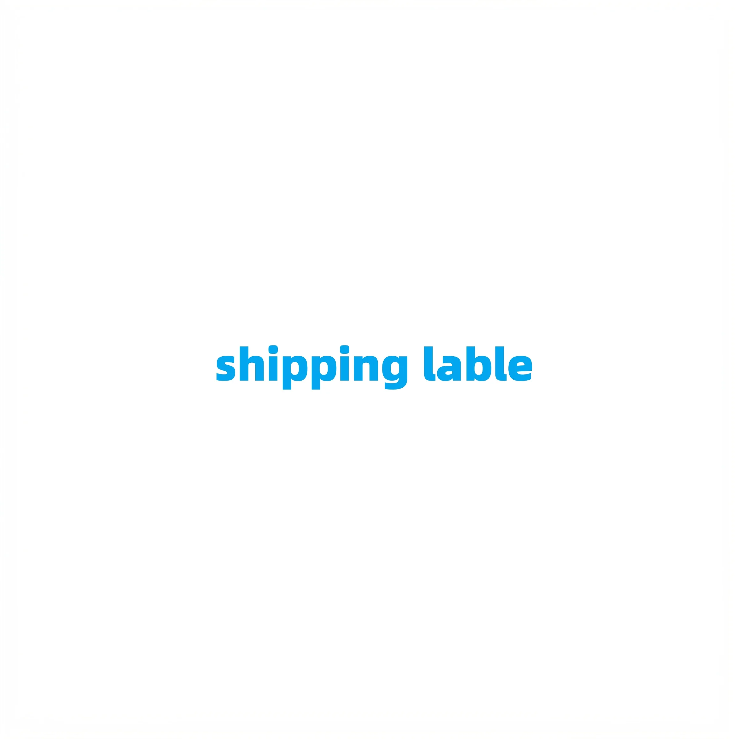 

shipping lable