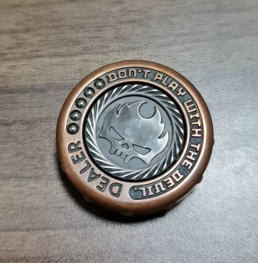 Used EDC Lautie Mini Zhuang Code Copper Edition fidget decompression toy