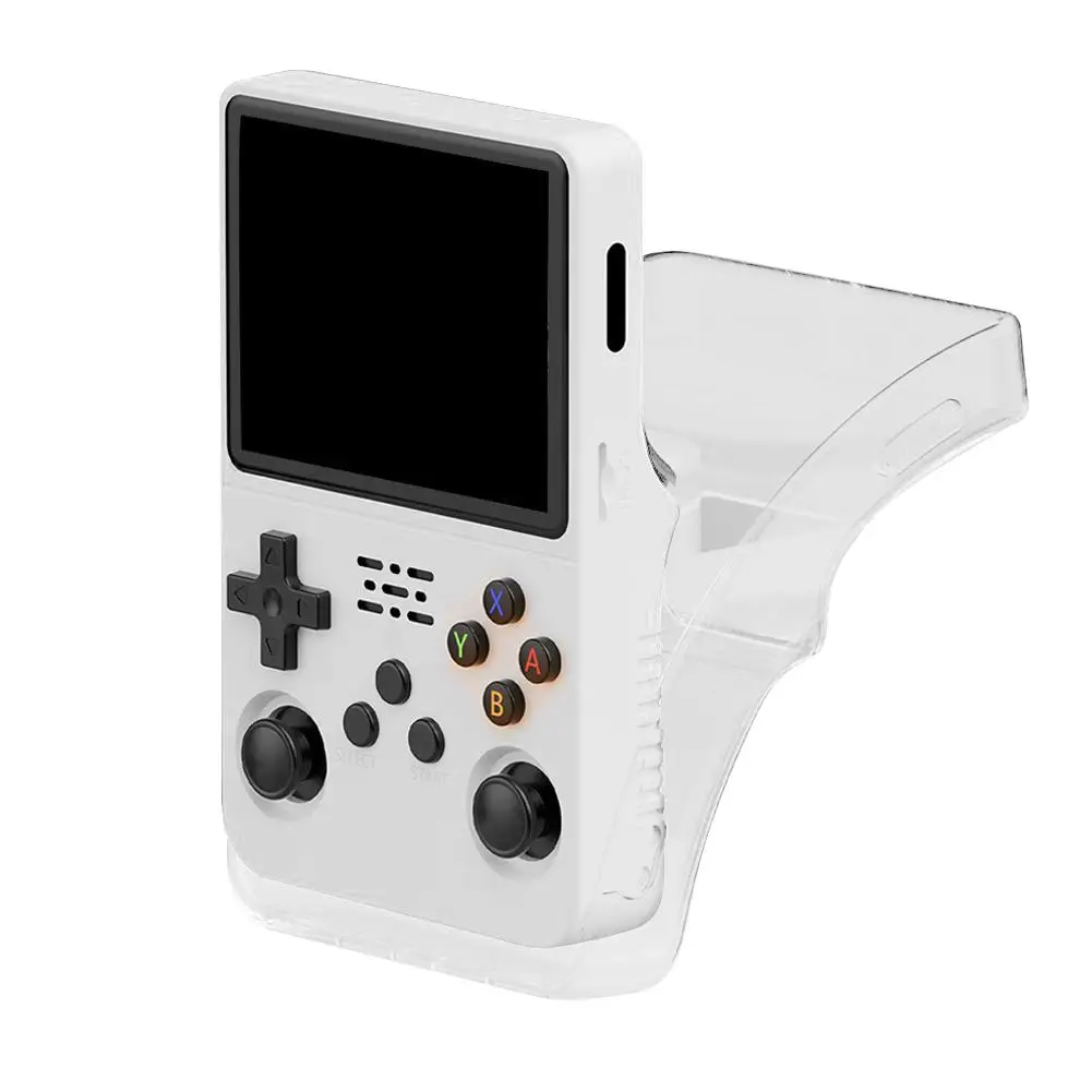 

For Anbernic Protective Cover Transparent TPU Case Storage Handheld Anti-Scratch Box Gift Game Console Boy Waterproof M3Y2