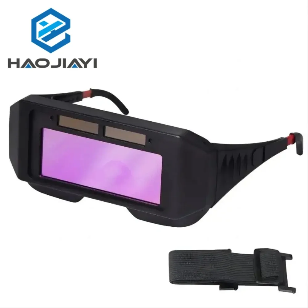 Solar-Powered Auto-Darkening Welding Helmet with LCD Lens for TIG, MIG, MMA & Plasma Welding