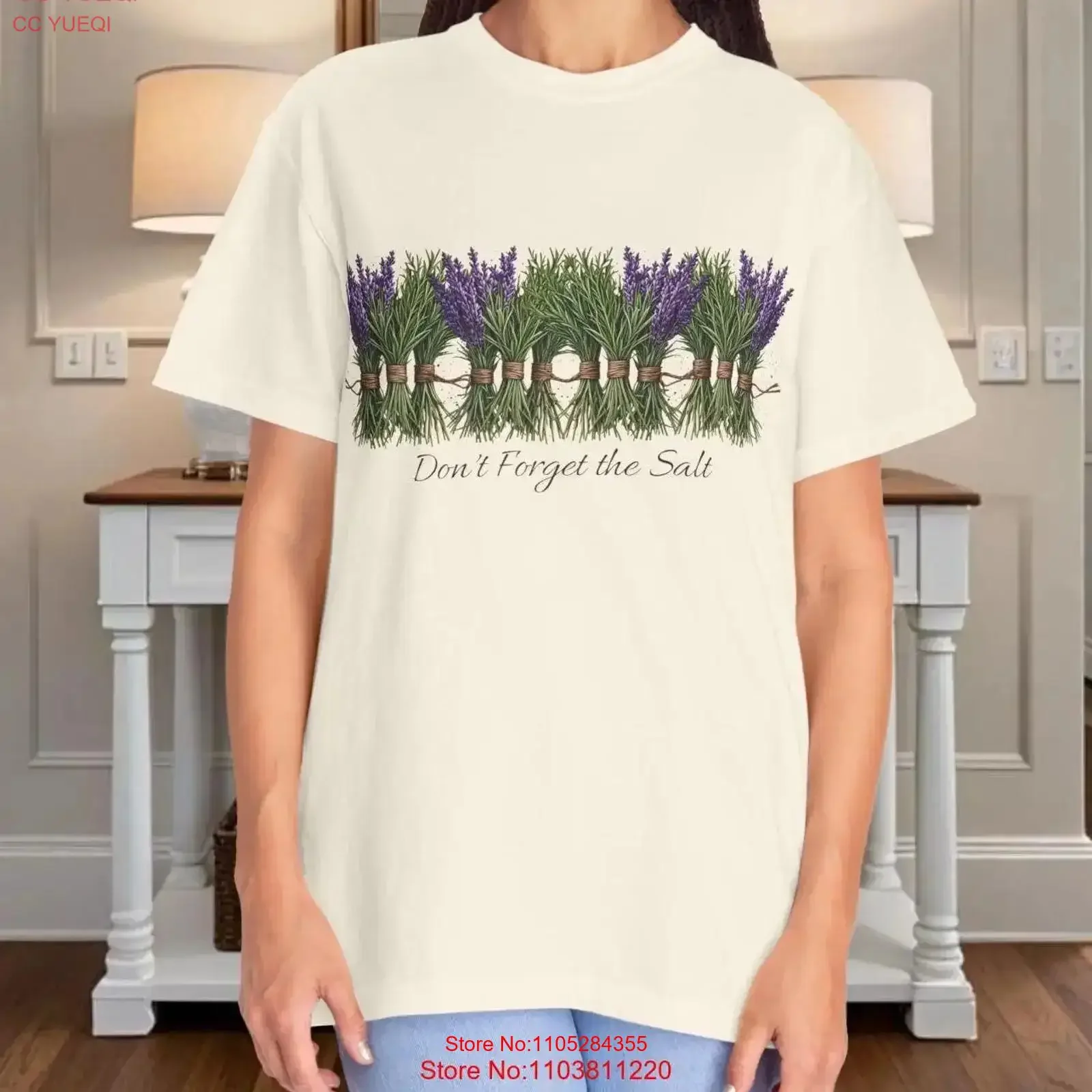 Herbal Aromatics T Shirt Lavender Rosemary Cottage Core Witch Spell Salt Reminder Garment Dyed vintage Washed designer clothes