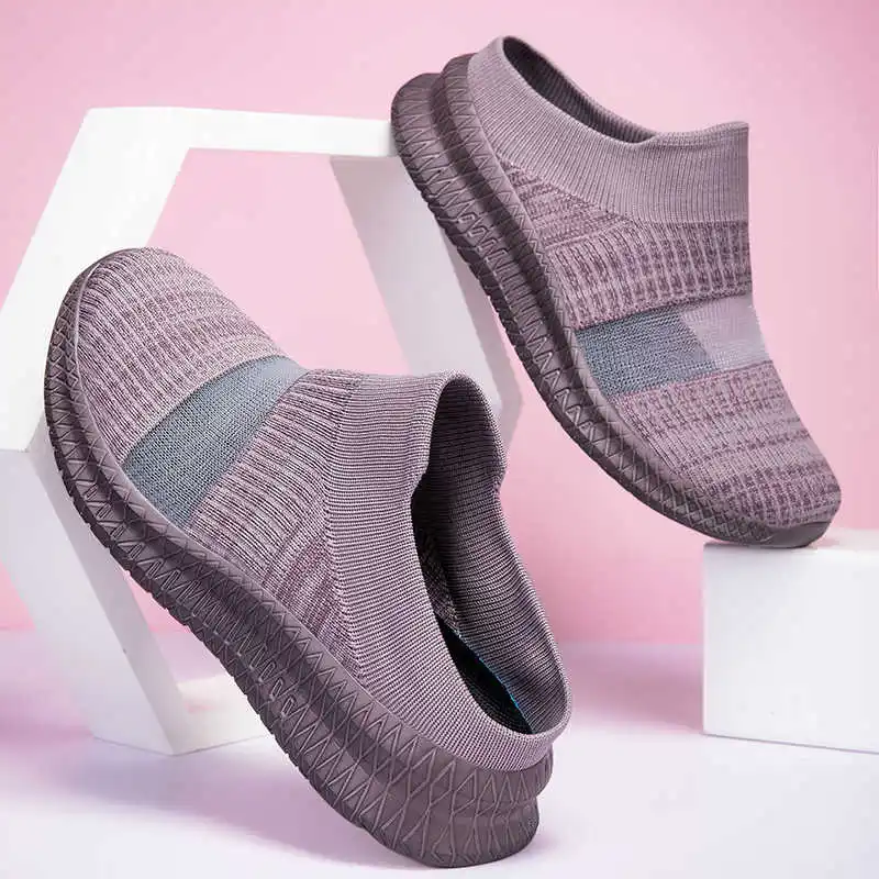 

41-42 Mesh Brown Sneakers Women Vulcanize Lady Boot Basketball Shoes High Quality Sports Tene Classical New In Imported