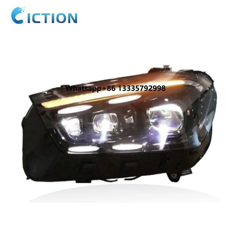 Auto New Style for Mercedes Benz GLE W167 Headlight Assembly 2020-2024 Modified LED Lens Daytime Running Lights Car Accessories