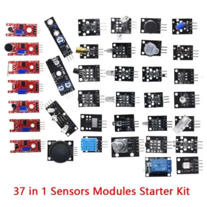 45 in 1 Sensors Modules 16 Kinds Starter Kit For Arduino Raspberry Pi , Better Than 37 in 1 With Box DIY UNO R3 MEGA2560