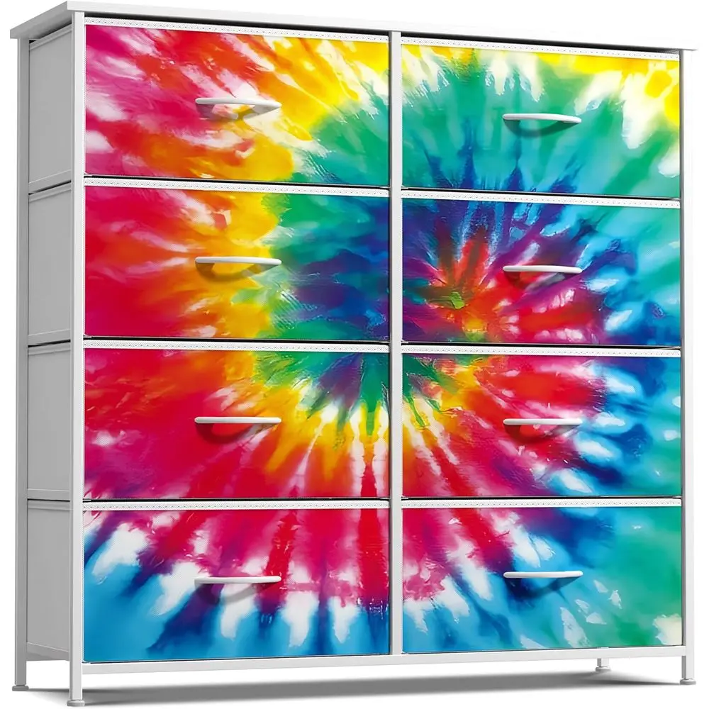 

Tie-Dye Storage Chest for Kids - 8 Drawers, 31.5x12x32
