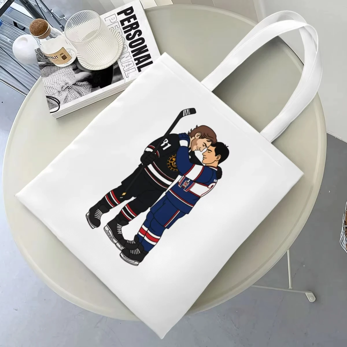 

Heated Rivalry Shopper Bag Handbags Women Print Tote Bag Casual Polyester Office Beach Bag