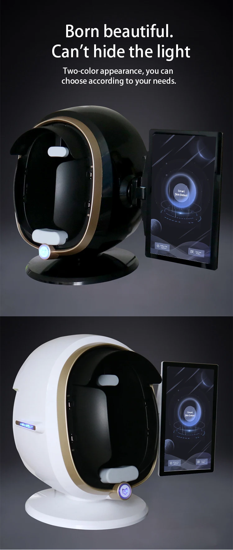 プロフェッショナルアナライザーシステムマシン フェイシャルアナライザー 顔分析機 フェイシャルテストマシン 顔肌アナライザー