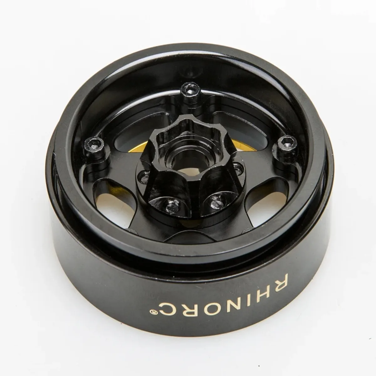 

Pink RhinoRC 24.5mm Narrow Beadlock Wheel Rim Lightweight 127g for 1/10 RC Crawler 1.9' Brass Aluminum Rim for Off-Road Vehicle