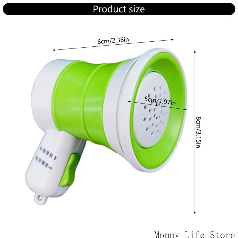 Loa ghi âm mini Đồ chơi động cho trẻ với âm thanh rõ ràng Chất liệu ABS An toàn bền bỉ