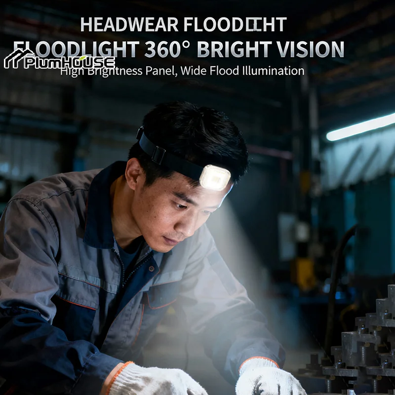 Mini Headlamp Running Light Outdoor Night Running Rechargeable Portable Clothes Clip Light Headband Flashlight