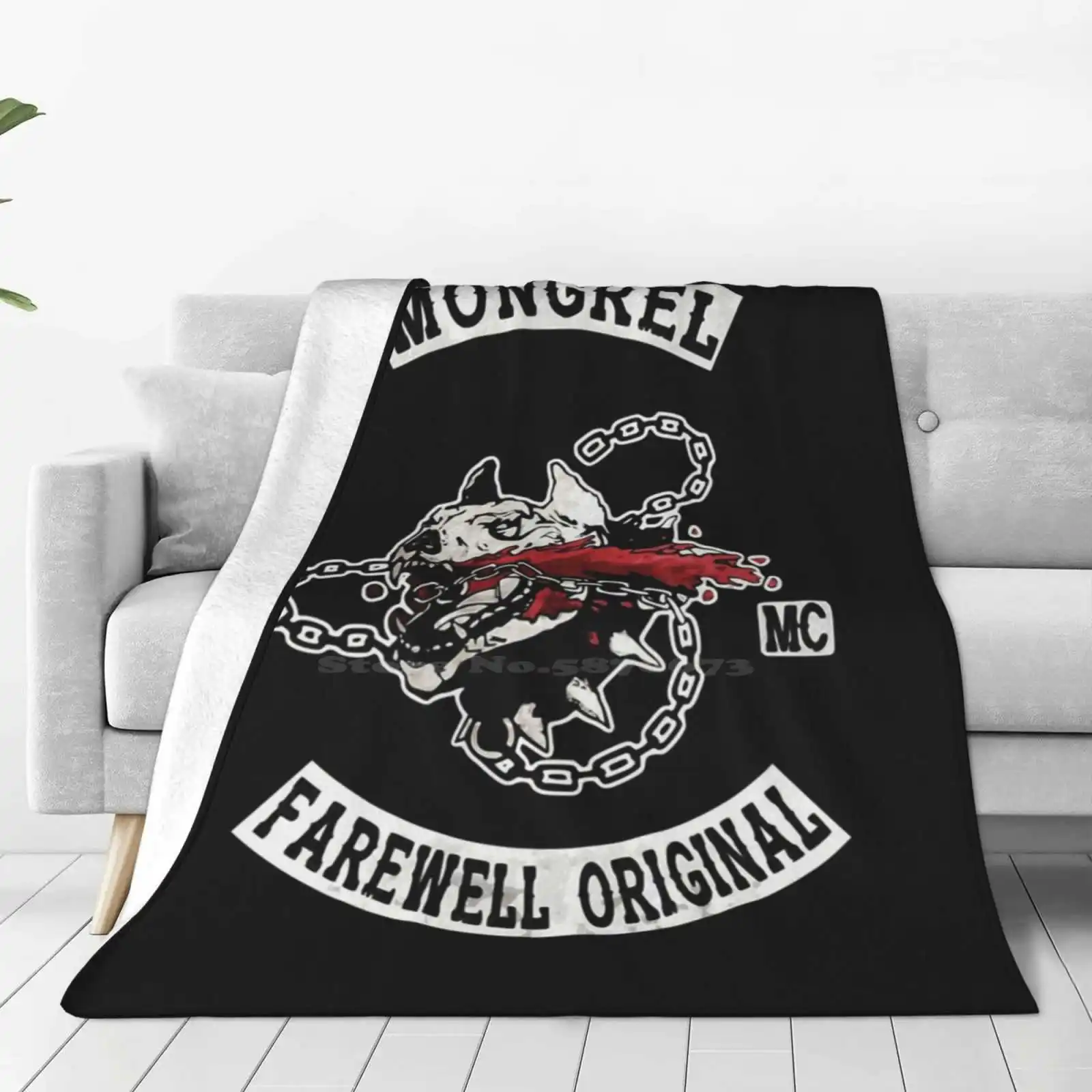 Days Gone-Mongrel Farewell Original Mc Super Warm Soft Blankets Throw On Sofa/Bed/Travel Days Gone Mongrel Farewell Original Mc