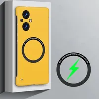 Magnetic Frameless Matte Case for OPPO Reno 13 12 11 10 9 Pro A3 A2 Pro Shockproof Hard Back Cover for Magsafe Wireless Charging