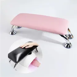 1Pcs Genuine Leather Nail Hand Rest Pillow Pink/Black Soft Hand Rest for Nail Arm Pillow Arm Rests Professional Nail Art Tool