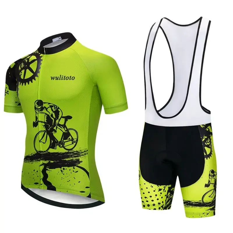 

Summer men's short-sleeved suit breathable and quick-drying cycling clothing bicycle mountain bike clothing