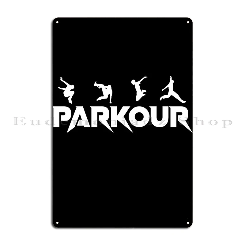 Parkour Metal Signs Cinema Classic Wall Mural Personalized Cinema Tin Sign Poster