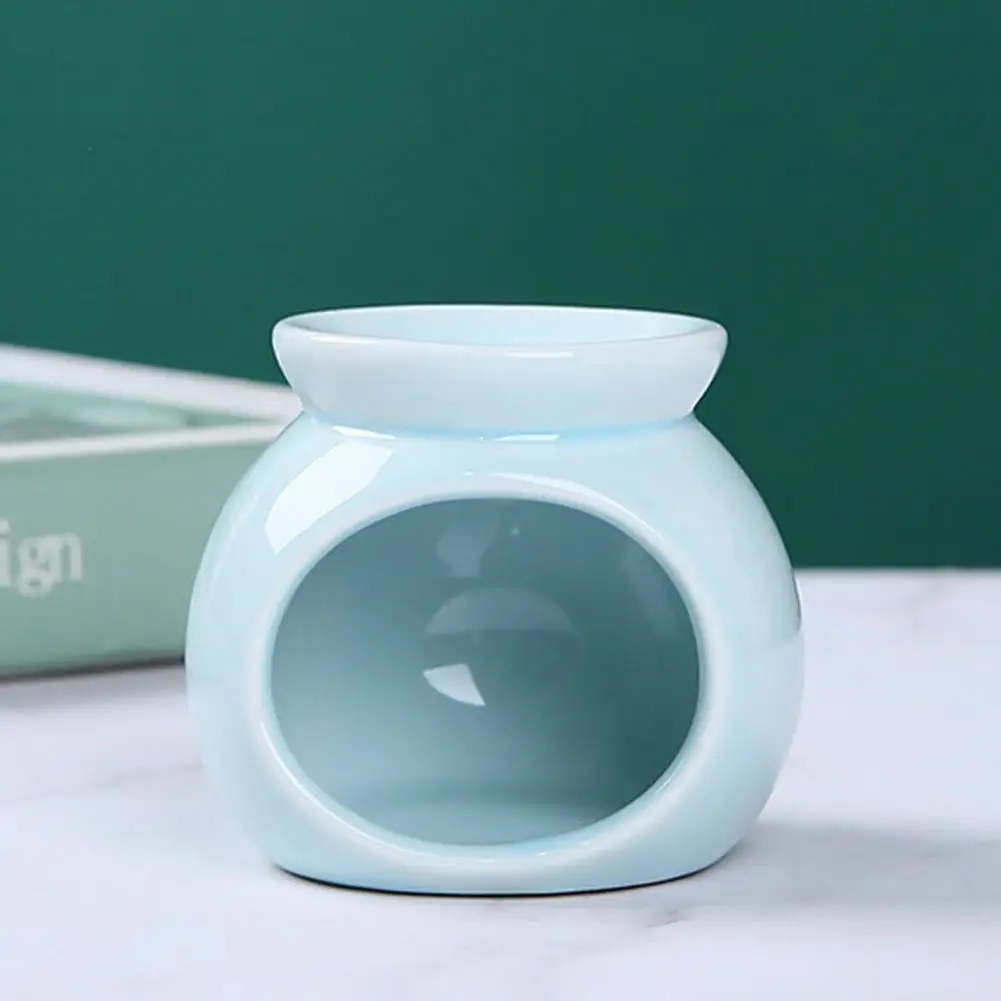 Home Fragrance Warmer Ceramic Essential Oil Burner Tealight Candle Holder Aromatherapy Wax Melt Warmer Home for Bedroom