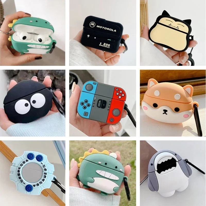 

Cute Cartoon Case For Huawei Freebuds 5i Wireless Earphones Silicone Protective Cover For Freebuds 5i 3D Headphones Sleeve