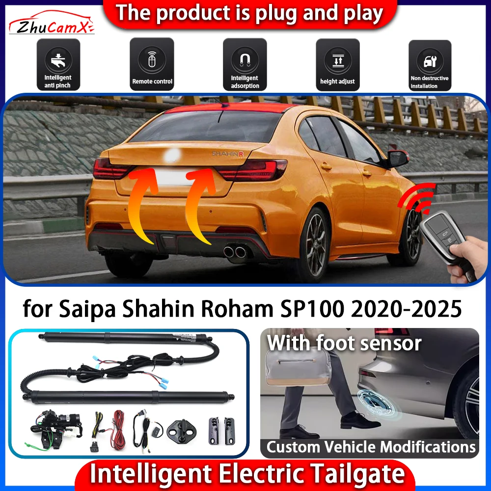 

ZhuCamX Smart Powered Tailgate for Saipa Shahin Roham SP100 2020-2025 Automatic Intelligent Electric Trunk Lift Control Kit