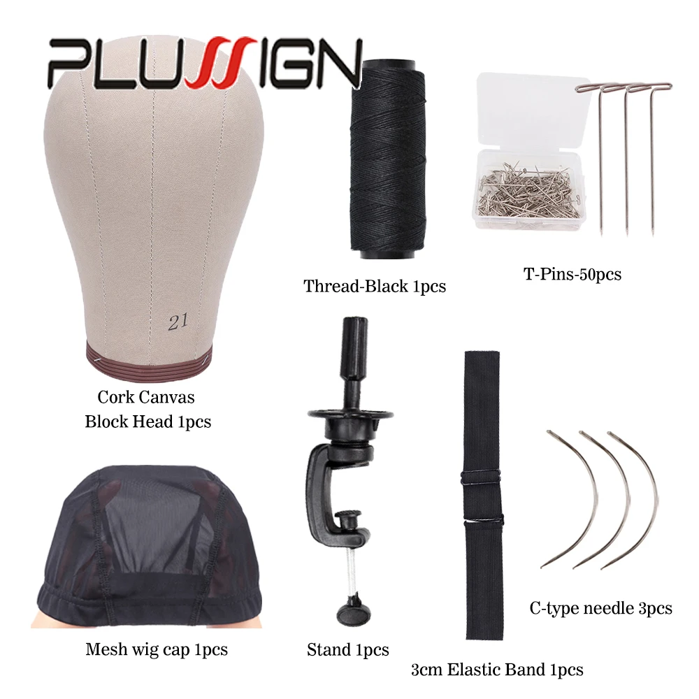 

Инструменты для изготовления париков от 21 до 24 дюймов, тренировочная голова из пробкового холста, голова манекена с настольным зажимом, подставка для изготовления париков