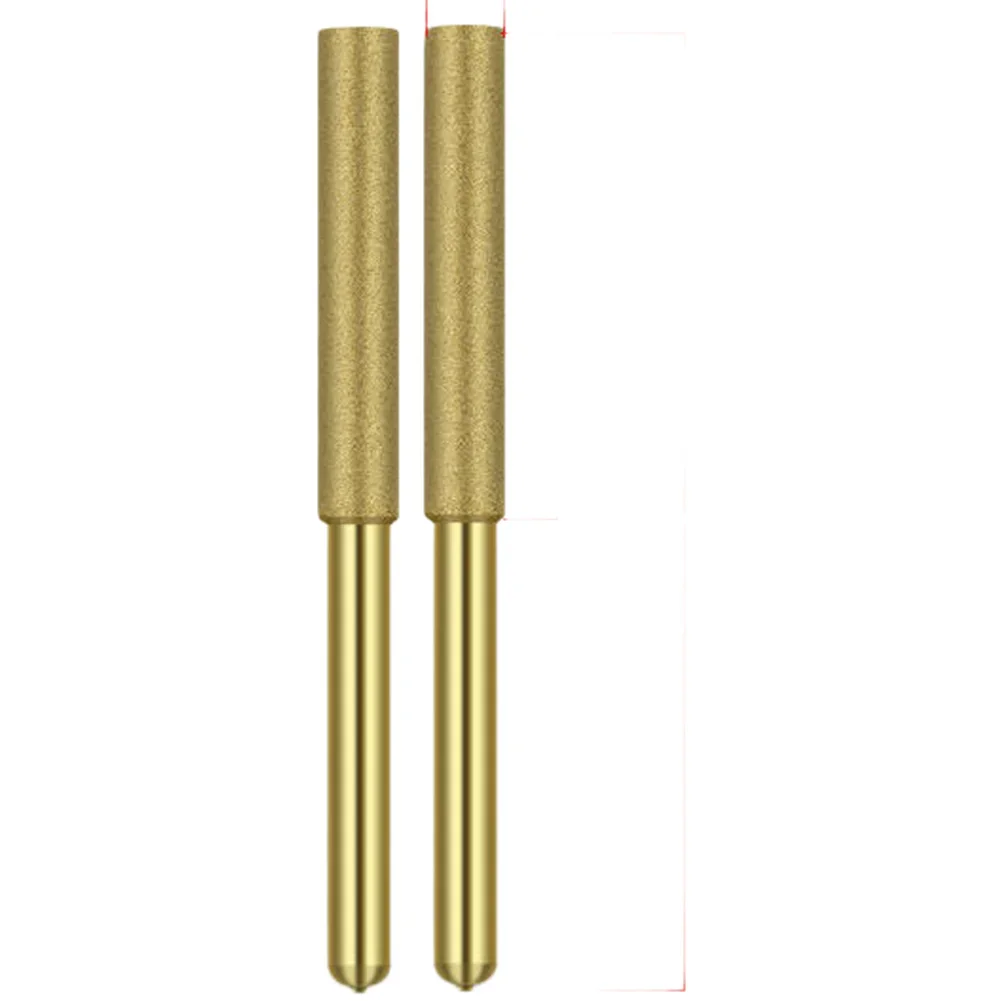 Emery Chainsaw Sharpening Stone with Titanium Plated Tip 4.5 x 0.55 x 2.2cm for 4.0mm to 5.5mm Chain Compatibility