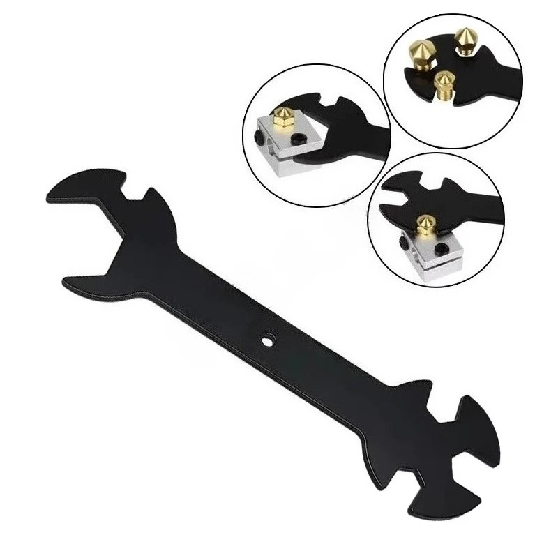 1/2pcs 5-in-1 Universal Wrench - Fits CNC Engravers & 3D Printers, Ideal for Nozzle & Heating Block Adjustment