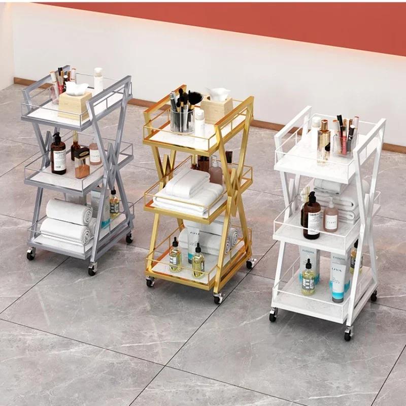 Discount High-End Beauty Salon Trolley Removable Multi-Layer Storage Versatile Stable Salon Cart Storage Solution for Salon