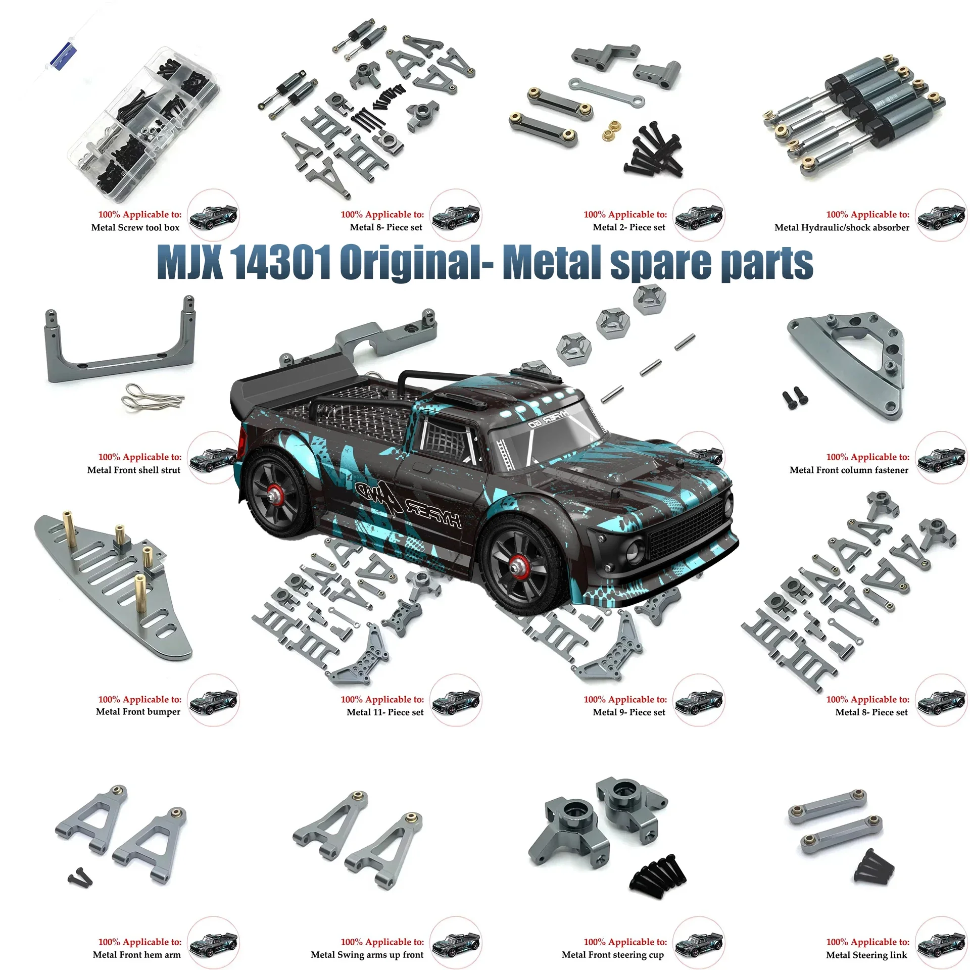 

MJX Hyper Go 14301 14302 14303 1/14 автомобильные грузовики с дистанционным управлением оригинальные запчасти для замены дифференциала/амортизатора/двигателя