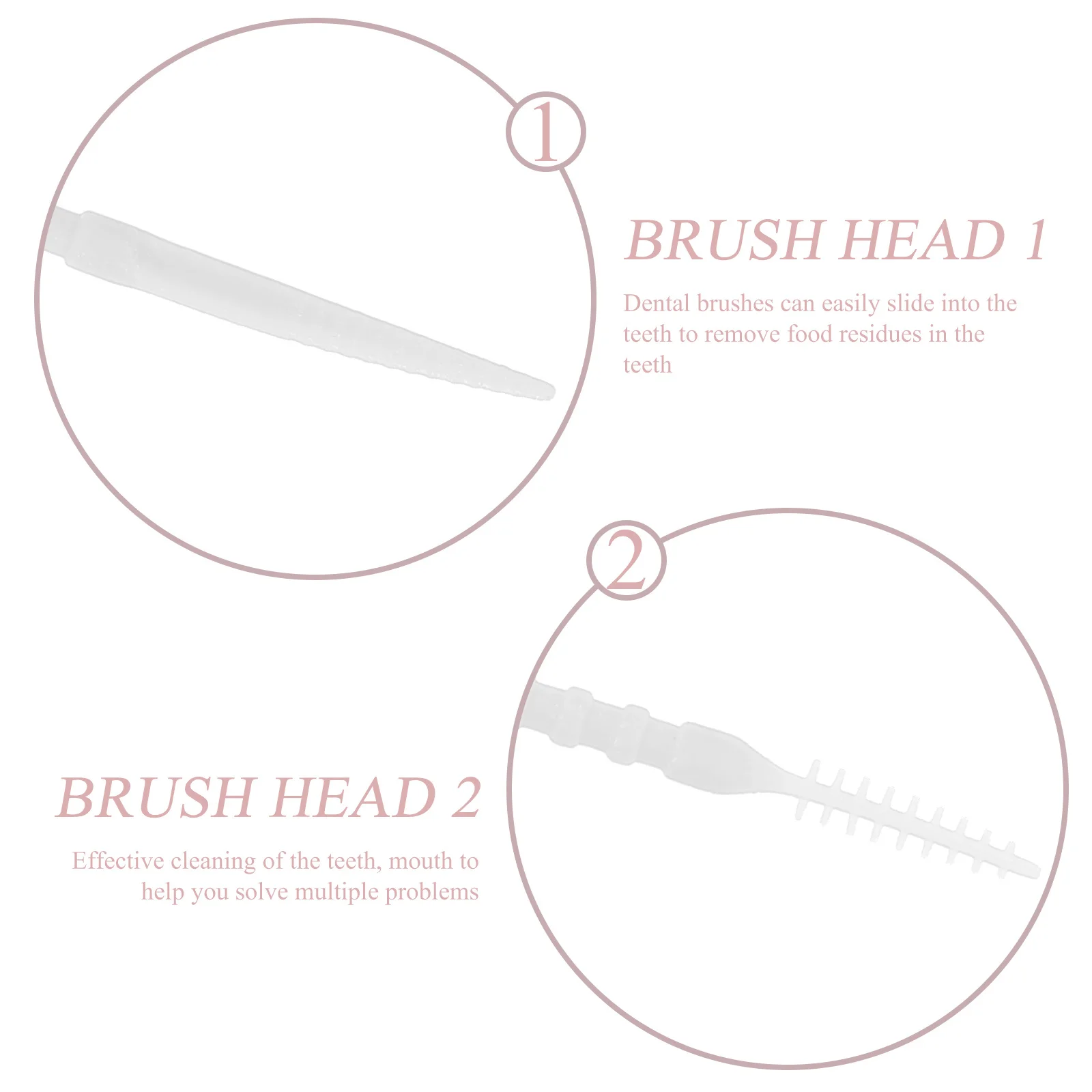 

Household Teeth Cleaners 2 Boxes Portable Dental Cleaners Ergonomic Handle Effective Interdental Brush for Travel