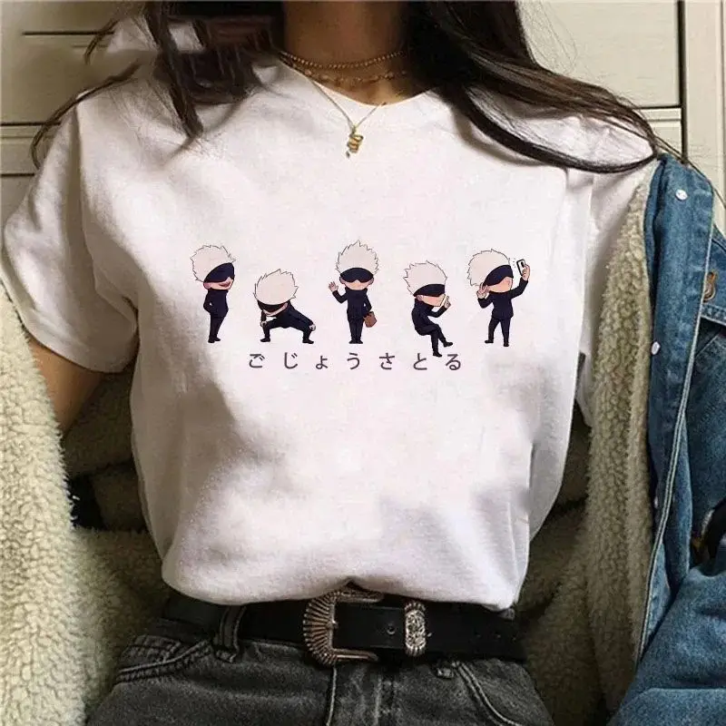Jujutsu Kaisen T-Shirt Basic Tee Harajuku Style High Quality Summer Women\'s Shirt Short Sleeve Neck Fashion Casual Sport Clothes
