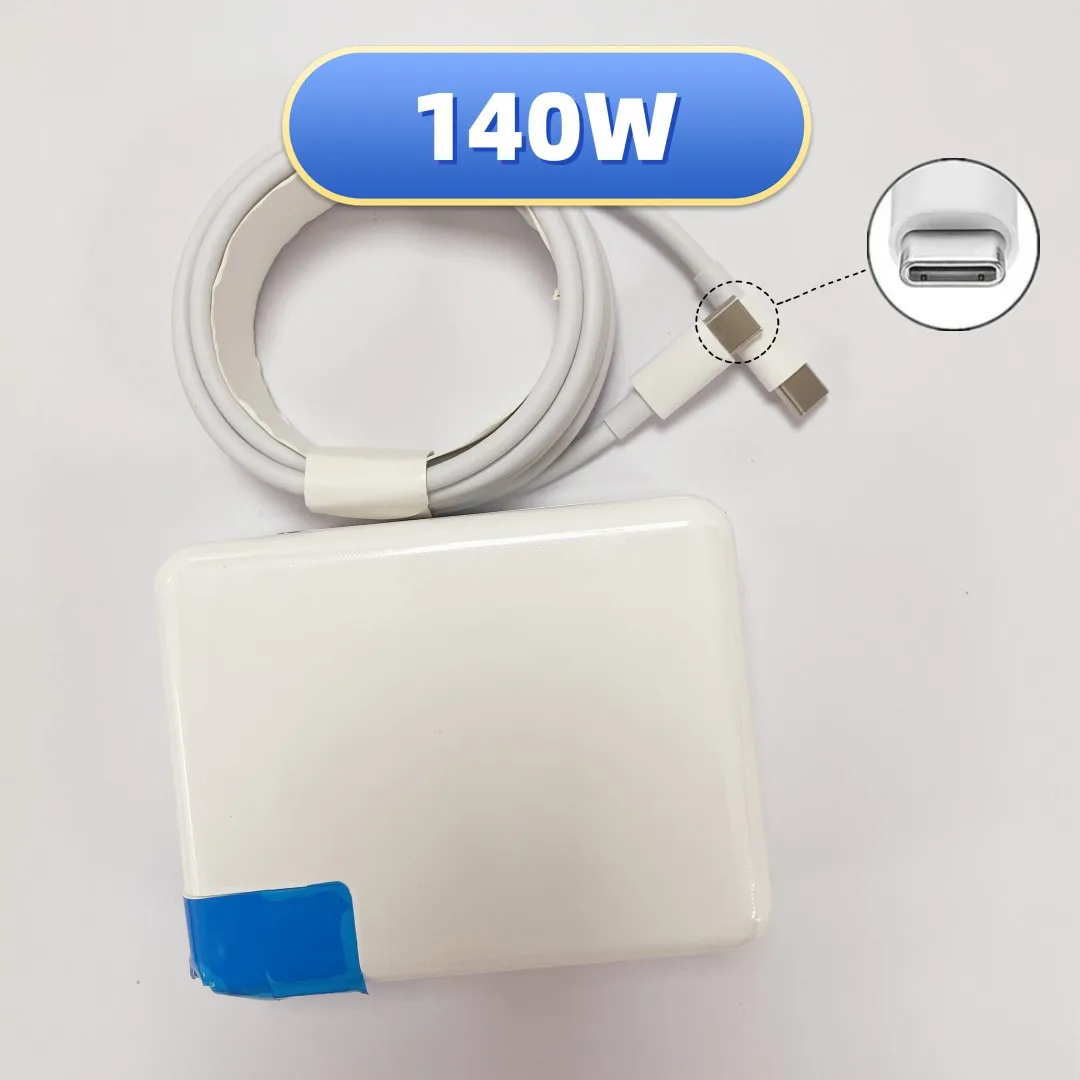 Imagem -02 - Adaptador de Carregamento pd de 140 w Adaptador de Energia para Laptop Tipo-c Porta Usb-c Compatível com Iphone Huawei Xiaomi Smartphone Tablet Charger Cabo de m Incluído