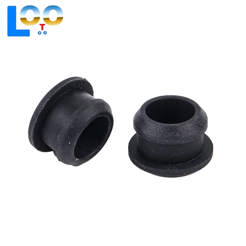 10 قطعة مطاط السيليكون المفاجئة على ثقب التوصيل 2.5-14 مللي متر تقطيع نهاية قبعات سدادة الختم