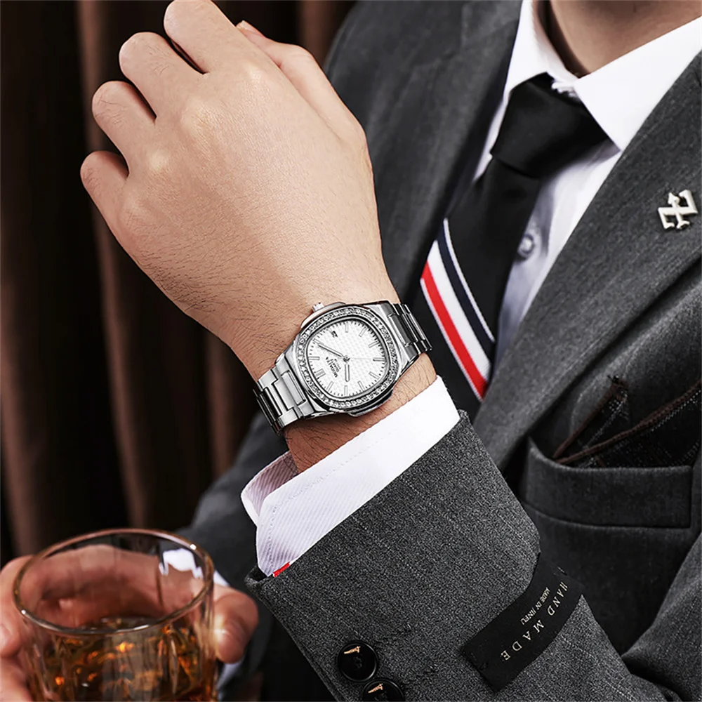 2024 Men's Unique Luxury Brand Design Watches Unusual Novelty Quartz Sport Calendar Watch For Men Quartz WristWatch reloj hombre