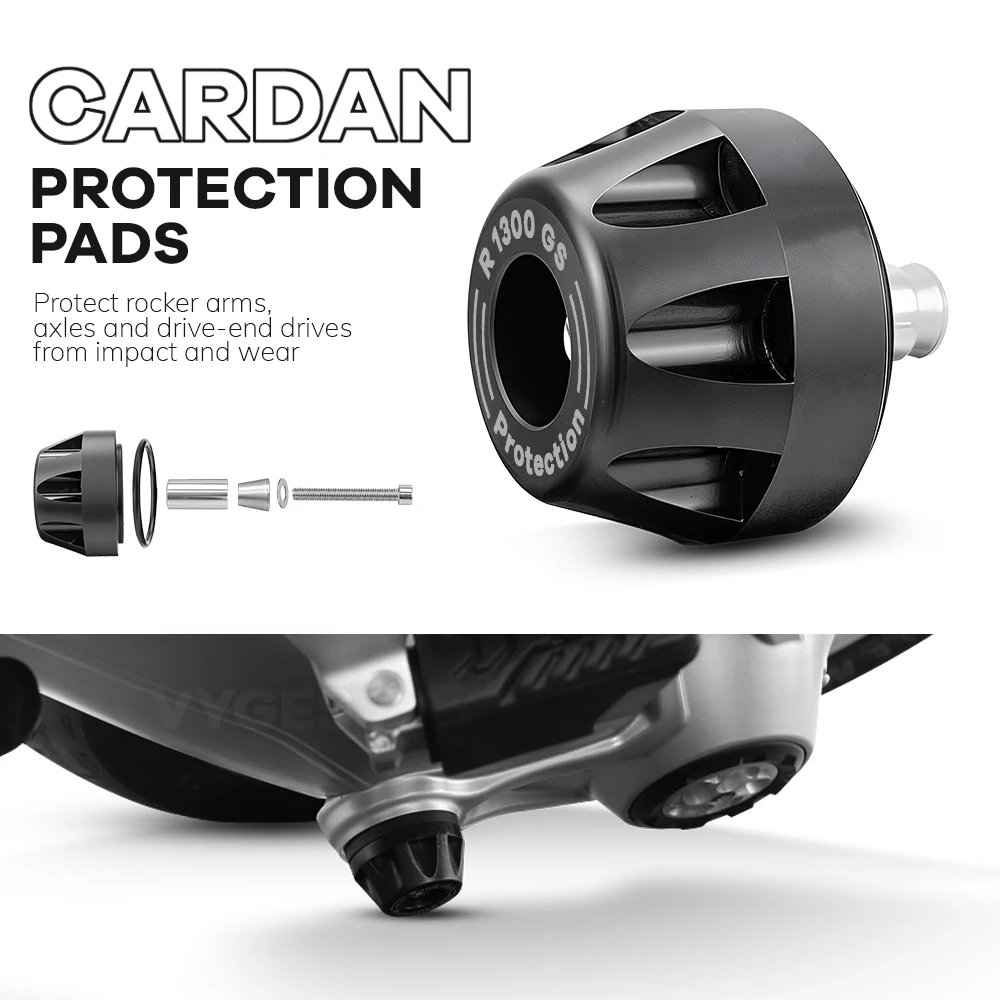 Pour BMW R1300R R1250R R1200R R1300RS R1250RS R1200RS R1300RT R1250RT R1200RT boîtier d'entraînement final Cardan Crash curseur protecteur