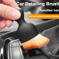 Car Detailing Brush 1/2pcs Car Interior Cleaning Tool Brush Soft Bristles Brush Dust Removal Brush for Car Interior Office Home