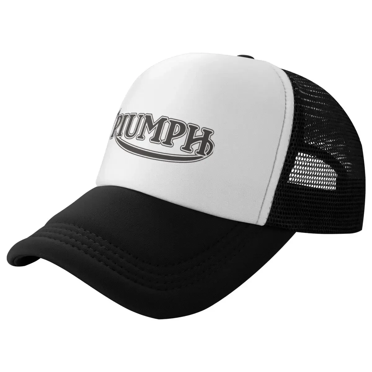 UK Motor T-Triumphs Motorcycle Mesh Caps for Women Men Adjustable Snapback Mesh-Back Summer Outdoor Caps