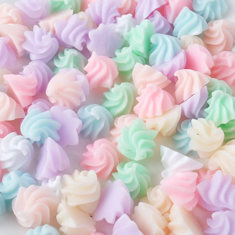 100pcs/Tasche Simulation Macaron Decor Telefon Fall Dekoration Für Scrapbooking Kawaii Harz Candy Dekoration Handwerk Verzierungen – Detail 2
