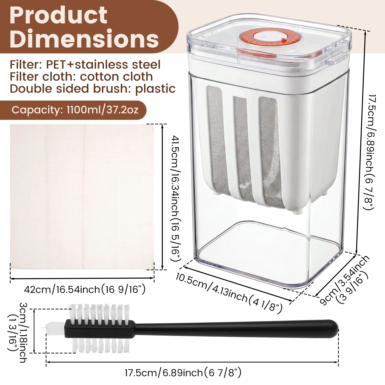 Yogurt Filter Food Strainer Greek Yogurt Machine Filter Screen Cold Extraction Whey Separation Tools Cheese Moisture Seperator