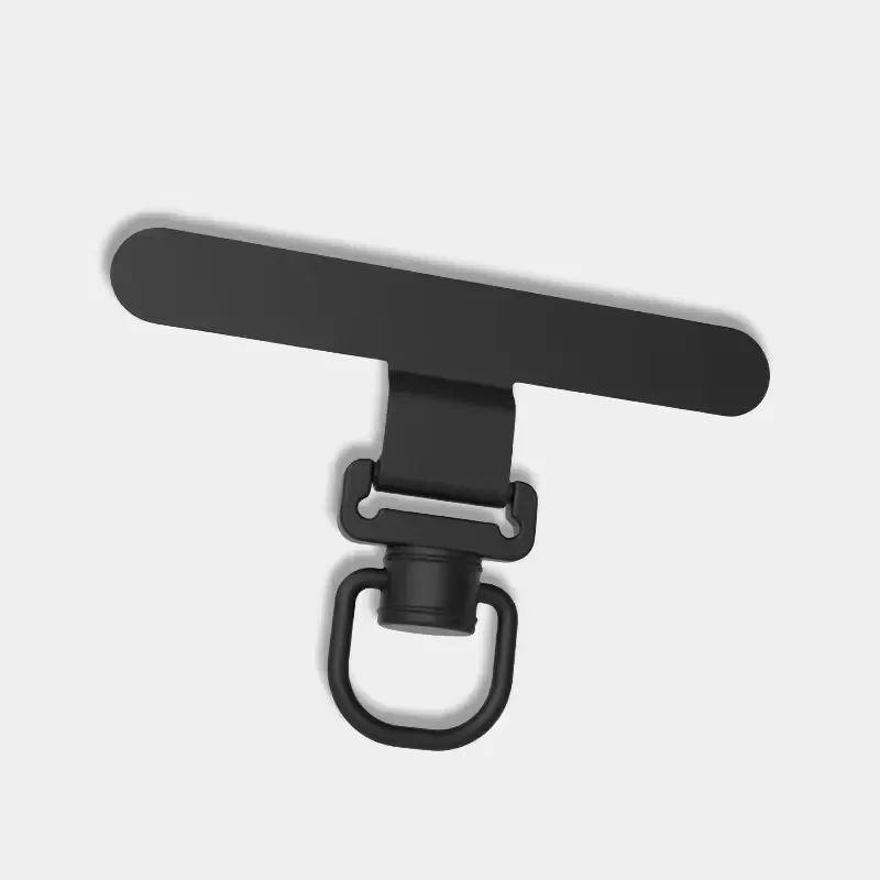 360 °   Draaibare telefoonkoord Clip Patch Ultradunne roestvrijstalen telefoonhoes Hangende touwkaart Anti-verloren riem Vaste pakking - afbeelding 1