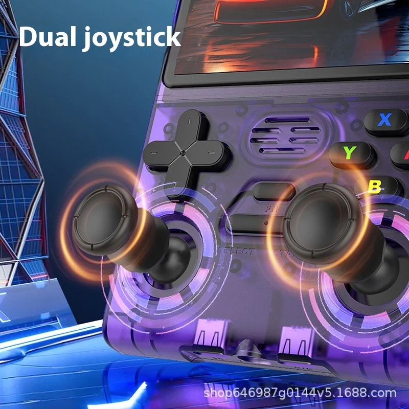 وحدة تحكم ألعاب M37 ريترو لينكس 3.5 بوصة HD مخرج 64 جيجابايت 20000+ ألعاب كلاسيكية جهاز ألعاب محمول تصميم ممتع لهدايا الأطفال #3