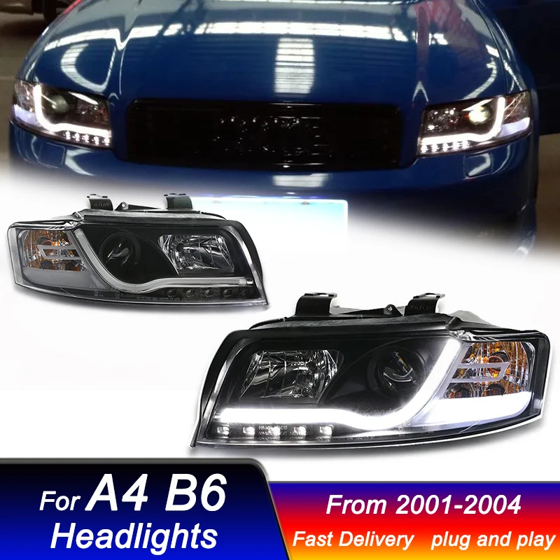 

Car Headlights for Audi A4 B6 2001-2004 to new style full LED DRL Dynamic Signal Head Lamp Bi Xenon Beam Headlamp Accembly