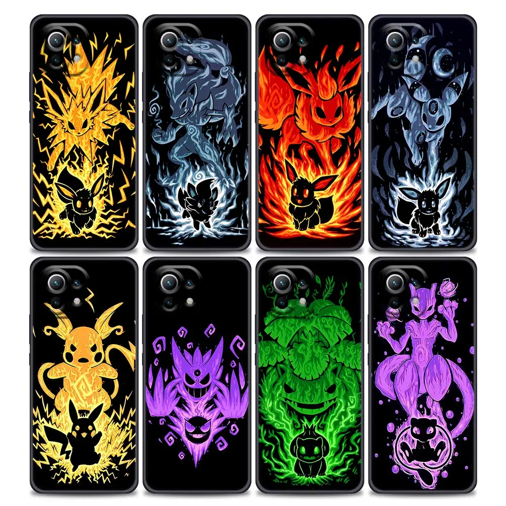 

Pokemons Eevee Zorua Art For Xiaomi 15 Ultra 11T 12T 13T 14T Pro 11 Lite 15 Phone Case Mi POCO X7 M7 F7 Pro F6 M6 X3 X5 X6 Cover