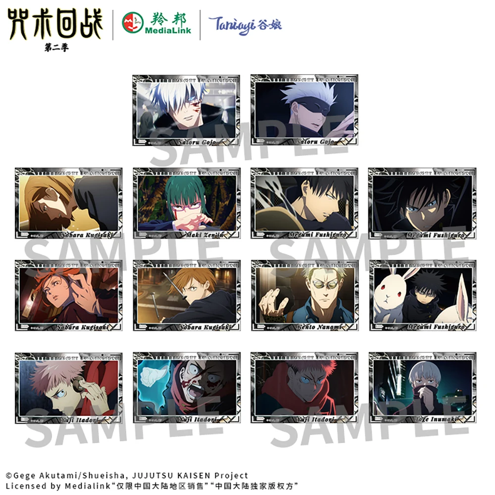 

Anime Jujutsu Kaisen Collection Card Satoru Gojo Fushiguro Toji Ieiri Shoko Geto Suguru Christmas Birthday Gift Board Girl Gift