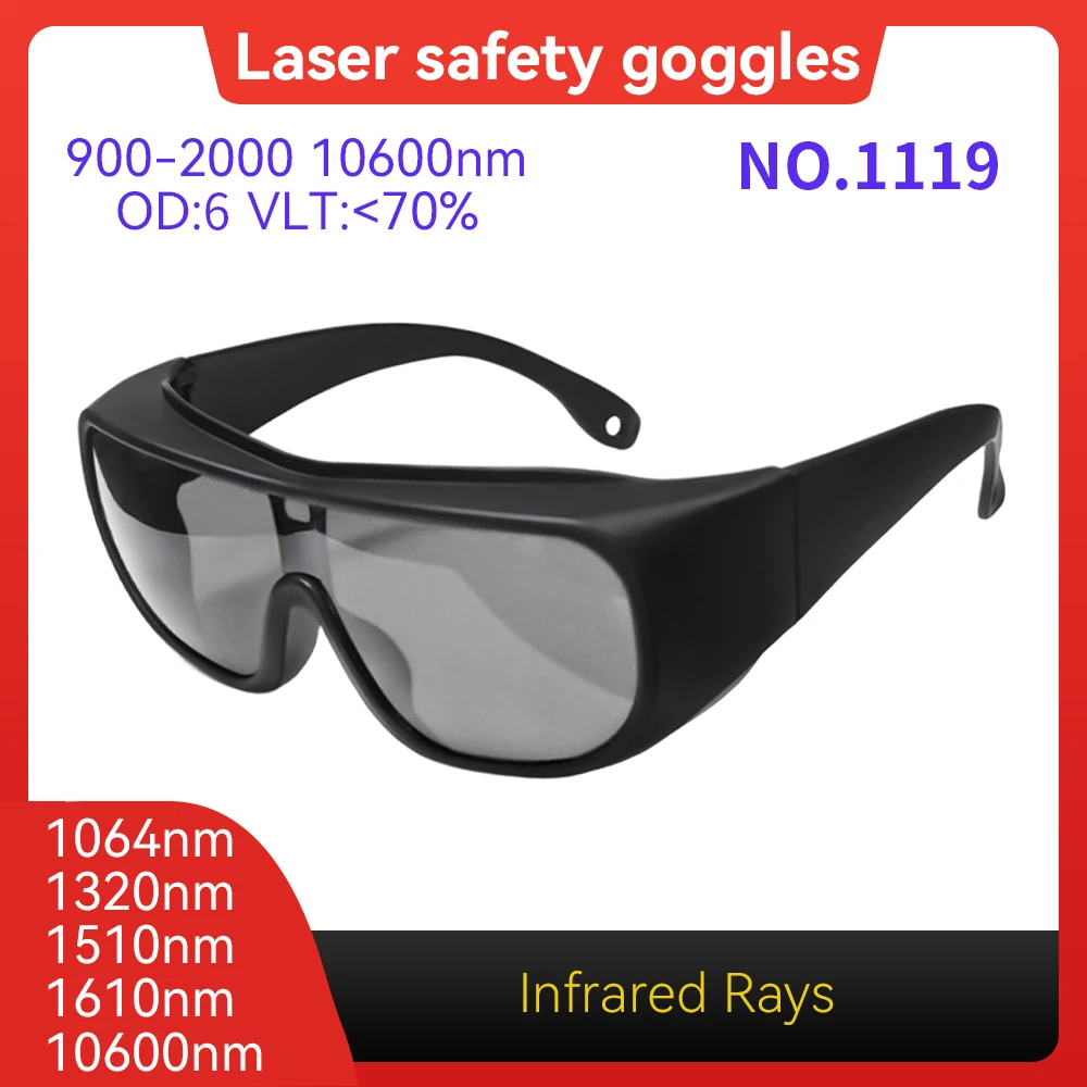 Laser Protection  laser glasses 10600nm OD6 UV400 532nm 808nm 1064nm Laser Safety Glasses IPL glases Laser Protective glasses