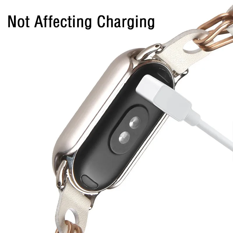 Diamond Protective Case for Xiaomi Mi Band 8 Cover Protector PC Shell for MiBand 8 Case Shell Fashionable Accessories